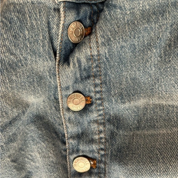 Madewell Cali~Demi Boot Cut Button Fly Crop Stretch Jean Sz 36X26” Med Wash - Picture 6 of 12